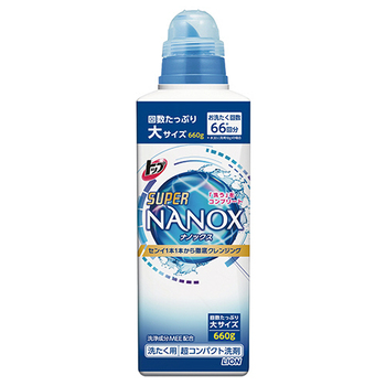 ライオン トップ スーパーNANOX 本体 大 660g 1本