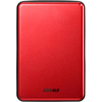 バッファロー MiniStation USB3.1(Gen1)対応 アルミ素材&薄型ポータブルHDD 1TB レッド HD-PUS1.0U3-RDD 1台
