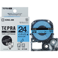 キングジム テプラ PRO テープカートリッジ インデックスラベル 24mm 青/黒文字 SCY24B 1個