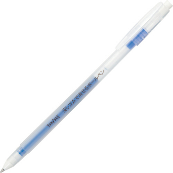 TANOSEE 消しゴムで消せるゲルインクボールペン 0.6mm 青 1本