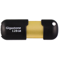 Gigastone USB3.0フラッシュメモリ スライド式 128GB ブラック/ゴールド GJU3128GSLJ 1個