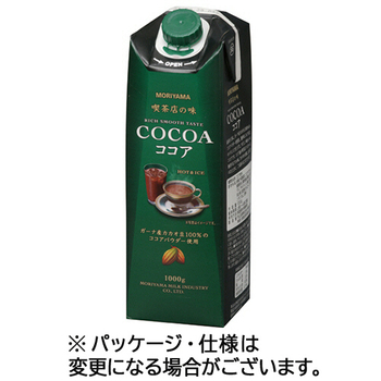 守山乳業 喫茶店の味 ココア 1000g 紙パック(口栓付) 1ケース(6本)