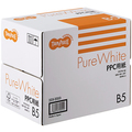 TANOSEE PPC用紙 Pure White B5 フタ無し箱 1箱(2500枚:500枚×5冊)