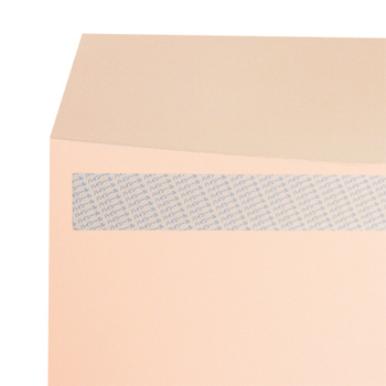ハート 透けないカラー封筒 ワンタッチテープ付 角2 パステルクリーム 100g/m2 〒枠なし XEP473 1セット(500枚:100枚×5パック)