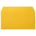 寿堂 カラー横型封筒 110×220mm 127.9g/m2 テープのり付 〒枠なし 柚子 10351 1パック(10枚)