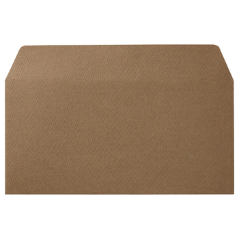 寿堂 カラー横型封筒 110×220mm 127.9g/m2 テープのり付 〒枠なし カフェモカ 10354 1パック(10枚)