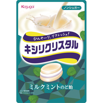 春日井製菓 キシリクリスタル ミルクミントのど飴 71g 1袋
