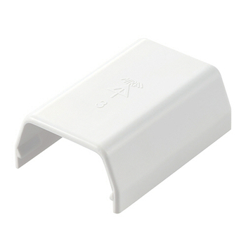 エレコム フラットモール接続ユニット ストレート 幅26mm用 ホワイト LD-GAFJ3MWH 1個