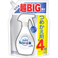 P&G ファブリーズ ダブル除菌 アルコール成分入り 無香料 つめかえ用4回分 超BIG特大 1280ml 1個