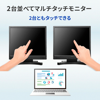 アイオーデータ 抵抗膜方式タッチパネル採用 17型タッチパネル液晶 ブラック LCD-AD173SFB-T 1台