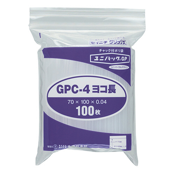 セイニチ ユニパックGP ヨコ長タイプ ヨコ100×タテ70×厚み0.04mm GPC-4ヨコナガ 1パック(100枚)