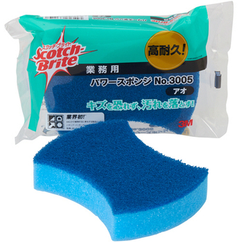 3M スコッチ・ブライト パワースポンジ No.3005 ブルー 3005 BLU 1個