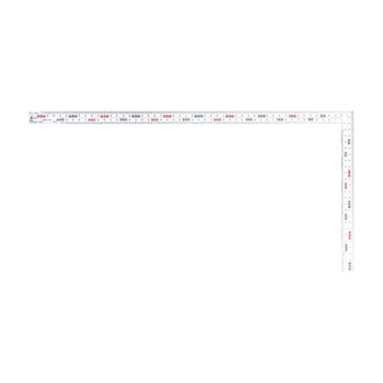 シンワ測定 曲尺 厚手広巾 50cm 表裏同目 8段目盛 JIS シルバー 11481 1本