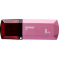 アドテック USB2.0 キャップ式フラッシュメモリ 8GB パッションピンク AD-UKTPP8G-U2R 1個