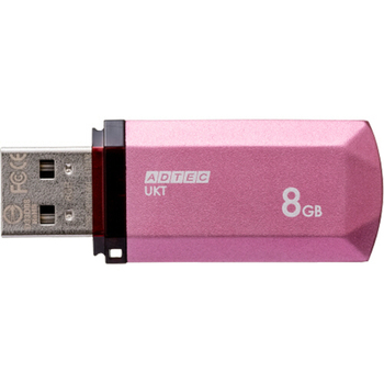 アドテック USB2.0 キャップ式フラッシュメモリ 8GB パッションピンク AD-UKTPP8G-U2R 1個