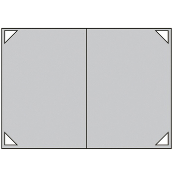 ナカバヤシ 証書ファイル 布クロス A4 二つ折り 透明コーナー貼り付けタイプ 紺 FSH-A4C-B 1セット(10冊)