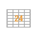 ライオン事務器 応用用紙 15×11インチ 1/3横罫・グレー T-15131P 1箱(2000パーツ)
