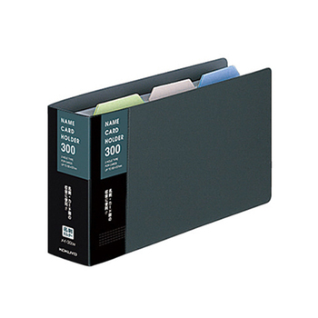 コクヨ 名刺ホルダー(替紙式) 2穴 300名 タテ入れ ダークグレー メイ-30DM 1セット(20冊)
