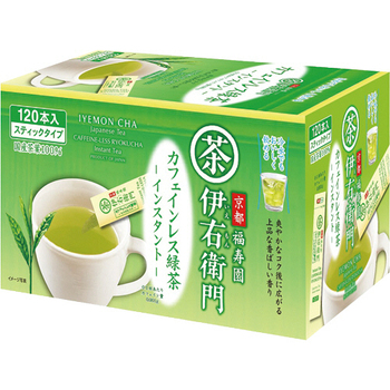 宇治の露製茶 伊右衛門 カフェインレスインスタント緑茶スティック 1セット(360本:120本×3箱)