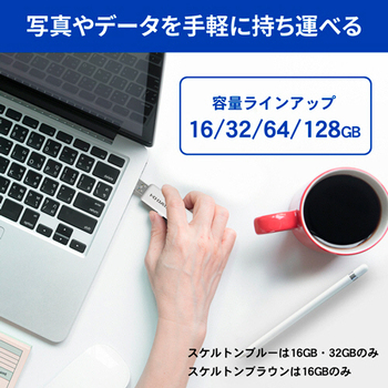 アイオーデータ USB 3.1 Gen 1(USB 3.0)/USB 2.0対応 スタンダードUSBメモリー 64GB ホワイト U3-STD64GR/W 1個