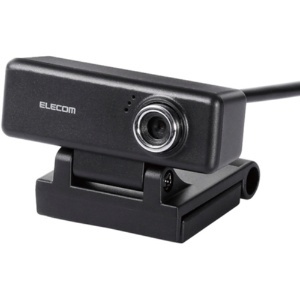 エレコム 高画質HD対応200万画素Webカメラ ブラック UCAM-C520FBBK 1台