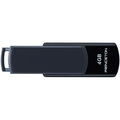 プリンストン USBフラッシュメモリー 回転式キャップレス 4GB グレー/ブラック PFU-T3UT/4G 1個