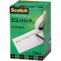 3M スコッチ メンディングテープ エコノパック 大巻 12mm×30m 紙箱入 業務用パック MP-12 1パック(12巻)