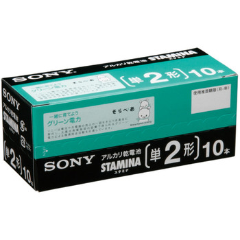 ソニー アルカリ乾電池 STAMINA 単2形 業務用パック LR14SG10XD 1セット(100本:10本×10箱)