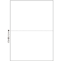 TANOSEE マルチプリンタ帳票(スーパーエコノミー) A4 白紙 2面 1セット(500枚:100枚×5冊)