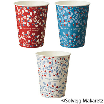 TANOSEE 紙コップ Berry(ベリー) 275mL(9オンス) 1セット(2500個:100個×25パック)
