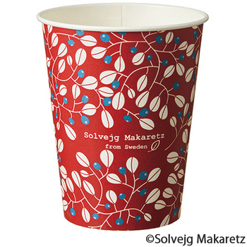 TANOSEE 紙コップ Berry(ベリー) 275mL(9オンス) 1セット(2500個:100個×25パック)