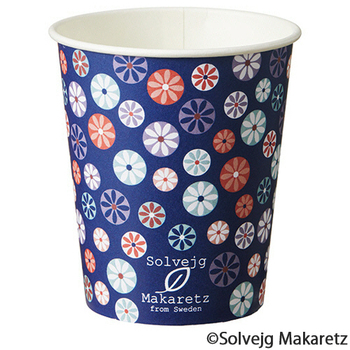 TANOSEE 紙コップ Mosaic Floral(モザイク フローラル) 150mL(5オンス) 1セット(2400個:80個×30パック)