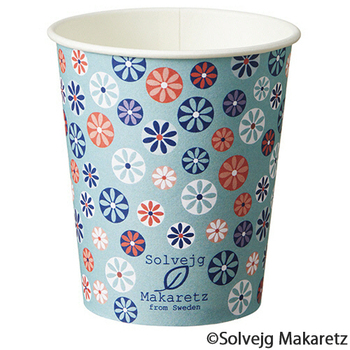 TANOSEE 紙コップ Mosaic Floral(モザイク フローラル) 150mL(5オンス) 1セット(2400個:80個×30パック)