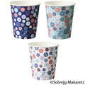 TANOSEE 紙コップ Mosaic Floral(モザイク フローラル) 205mL(7オンス) 1セット(2000個:80個×25パック)