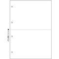TANOSEE マルチプリンタ帳票(スーパーエコノミー) A4 白紙 2面 4穴 1セット(2500枚:100枚×25冊)