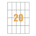 ライオン事務器 PPCタックラベル B4判 51.4×91mm(20片入) PPC-20B 1箱(100シート)