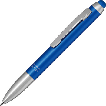 ゼブラ ボールペン付きタッチペン スタイラス C1 0.7mm 黒 (軸色:青) P-ATC1-BL 1セット(10本)