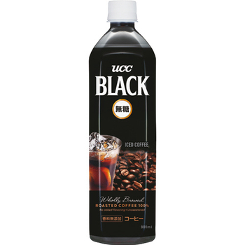UCC ブラック無糖 900ml ペットボトル 1ケース(12本)