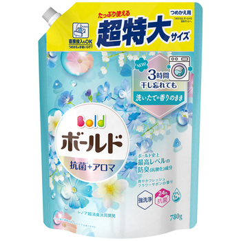 P&G ボールドジェル 爽やかフレッシュフラワーサボンの香り つめかえ用 超特大サイズ 780g 1パック