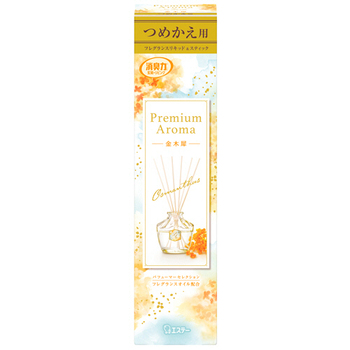 エステー お部屋の消臭力 Premium Aroma Stick 金木犀の香り つめかえ用 65mL 1個