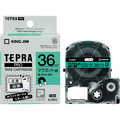 キングジム テプラ PRO テープカートリッジ マグネットテープ 36mm 緑/黒文字 SJ36G 1個