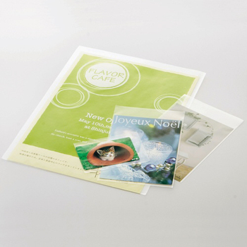 TANOSEE OPP袋 フラット グリーティングカード用 125×180mm 1セット(500枚:100枚×5パック)