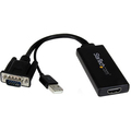 StarTech.com VGA-HDMI変換アダプター(USBオーディオ&バスパワー対応) ポータブルアナログRGB(VGA) VGA2HDU 1個