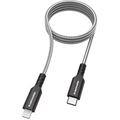 多摩電子工業 USB Type-C to Lightningメタルケーブル ブラック 1.0m TH226LCM10K 1本