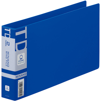 ライオン事務器 リングファイル MINANO(ミナノ) 統一伝票用 2穴 200枚収容 背幅35mm ブルー RF-228M-TD 1冊