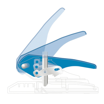 カール事務器 2穴パンチ ALISYS 20枚穿孔 ブルー LP-20-B 1台