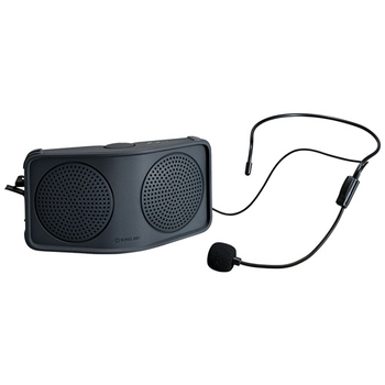 キングジム ハンズフリー拡声器 ダークグレー HFLS10-DG 1台