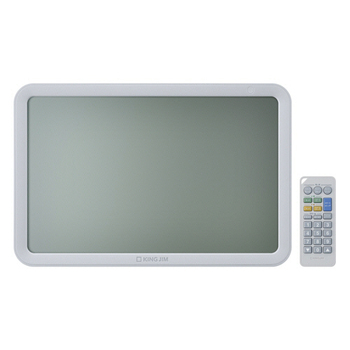 キングジム ザラージ リモコン付きダブルタイマークロック ライトグレー DTC-002-LG 1個