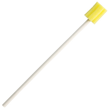 カワモト マウスピュア 口腔ケアスポンジ 紙軸 S 039-112051-00 1セット(1200本:50本×24箱)