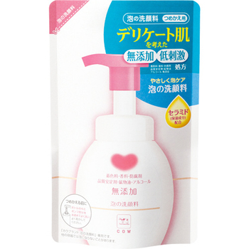 牛乳石鹸共進社 カウブランド 無添加泡の洗顔料 詰替用 180ml 1個